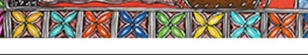 Mithila Madhubani Handpainted Wall Painting Wall Decor Featuring Peacock Floral Design With Black Wooden Frame Canvas Paintaing Rare To Find