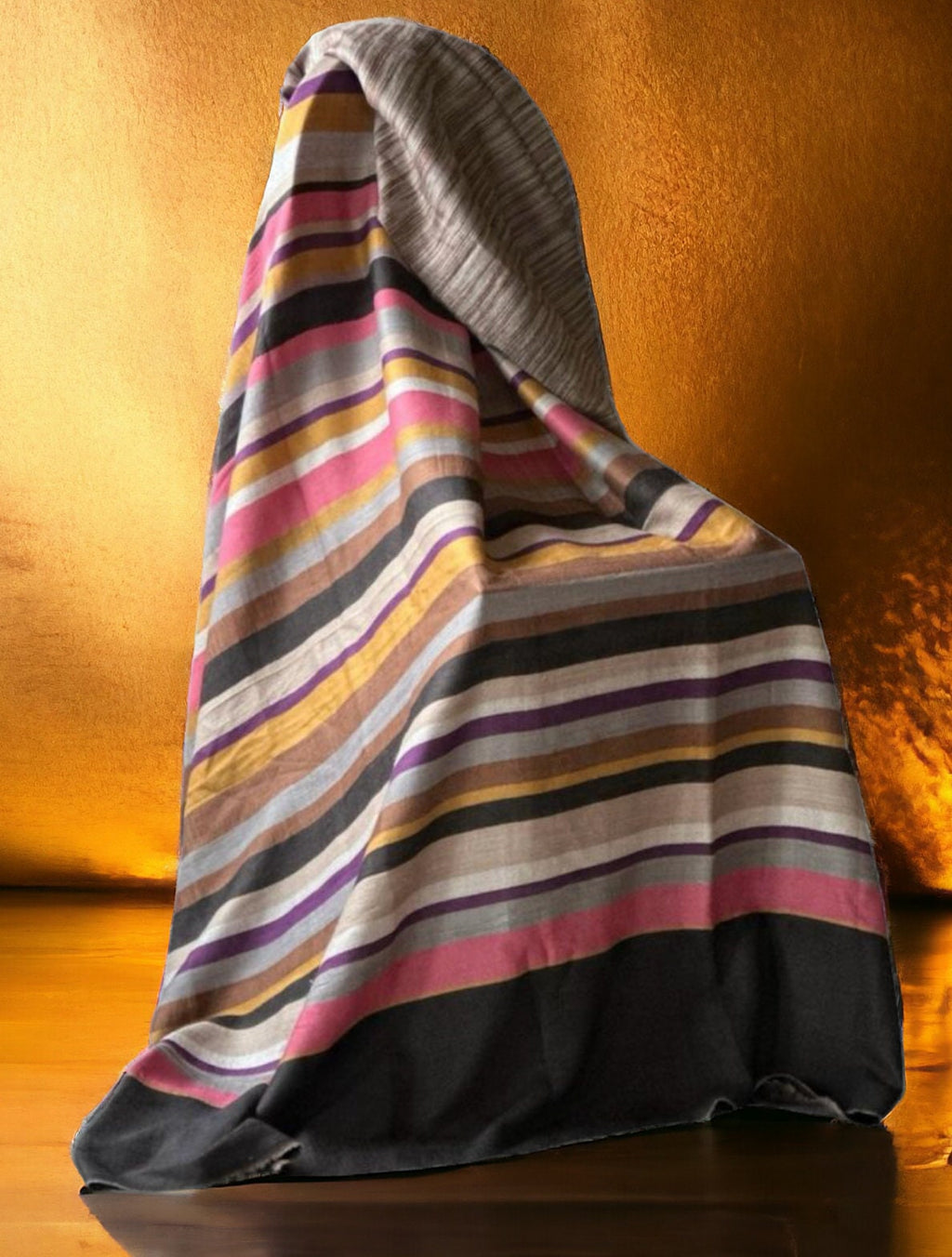 Multicolour Unisex 100% Cashmere Pashmina Shawl/Scraf/Travel Blanket Luxurious Hand Woven Kashmiri Winter Outfit Lightweight Soft Touch