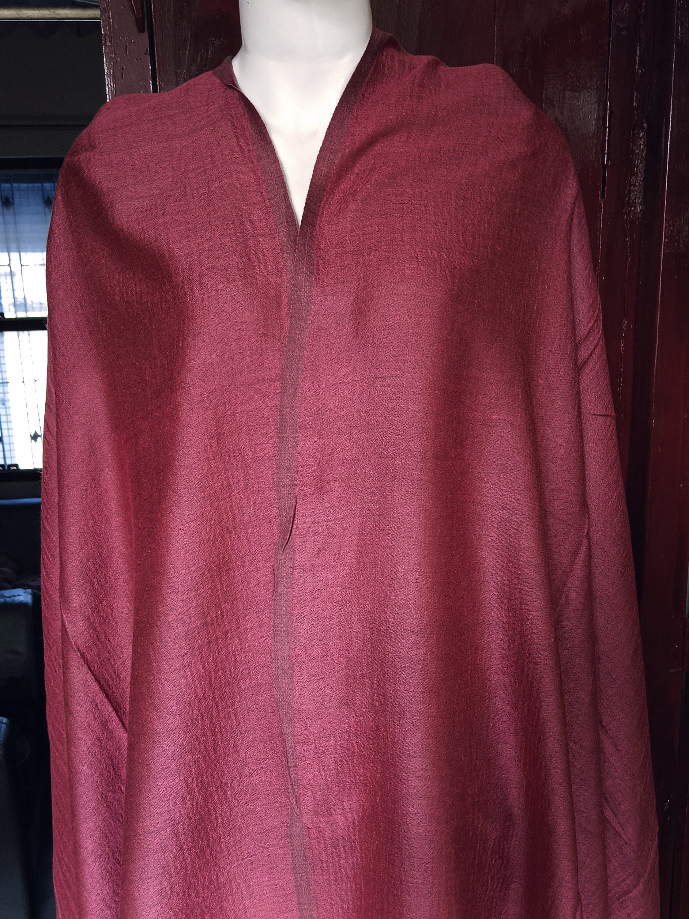 Pure Cashmere Pashmina Luxurious Pink brown Reversible Hand woven shawl 100% Cashmere /Pashmina Lightweight Luxurious Shawl neck warmer