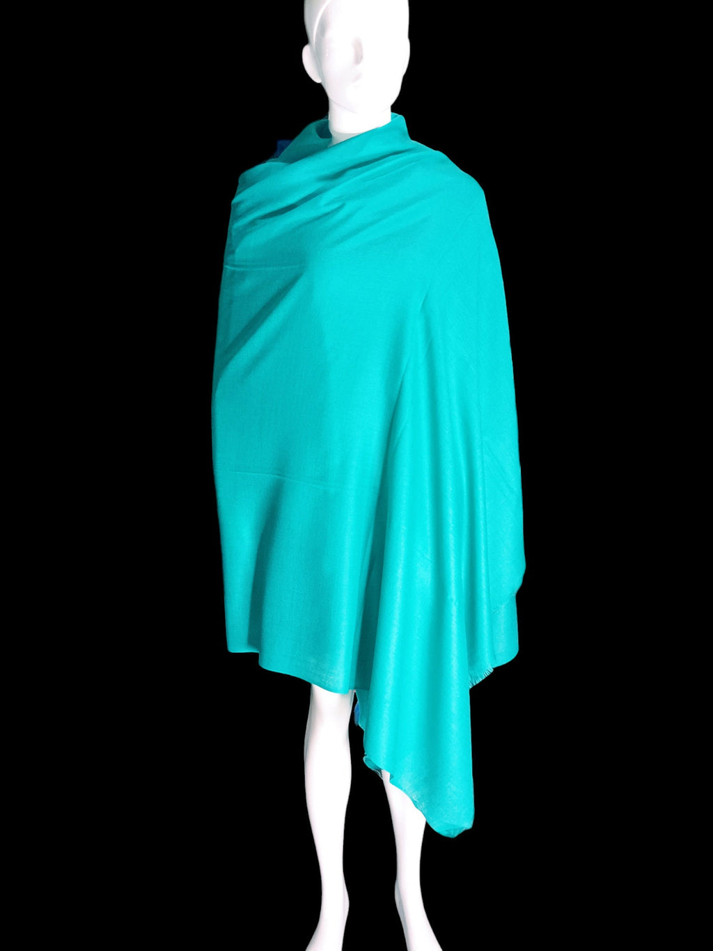 Sea Green/Turquoise 100 % Cashmere Pashmina Luxurious Hand woven Soft Shawl/Scarf Touch Lightweight Travel Blanket Vintage Winter Outfit