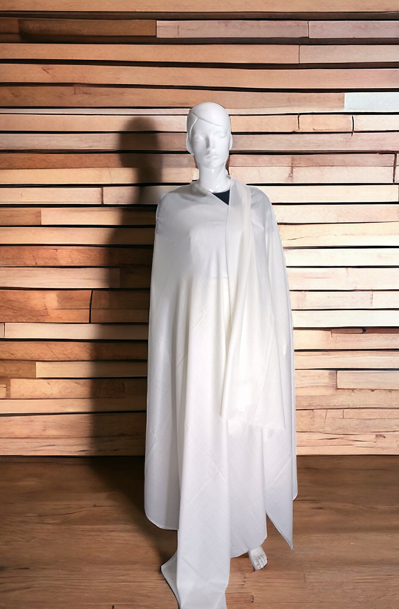 White 100 % Cashmere Pashmina Luxurious Hand woven Shawl/Scarf Unisex Travel Blanket Vintage Winter Outfit Lightweight Designer Neck Warmer