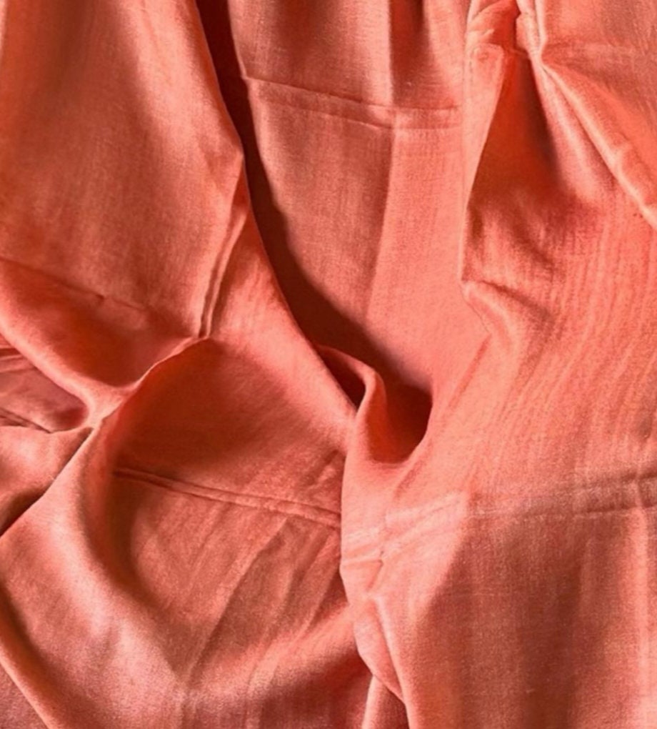 Orange Beige Reversible 100% Cashmere Pashmina Luxurious Hand woven shawl scarf for women Pure Pashmina Lightweight Luxurious Shawl Kashmiri