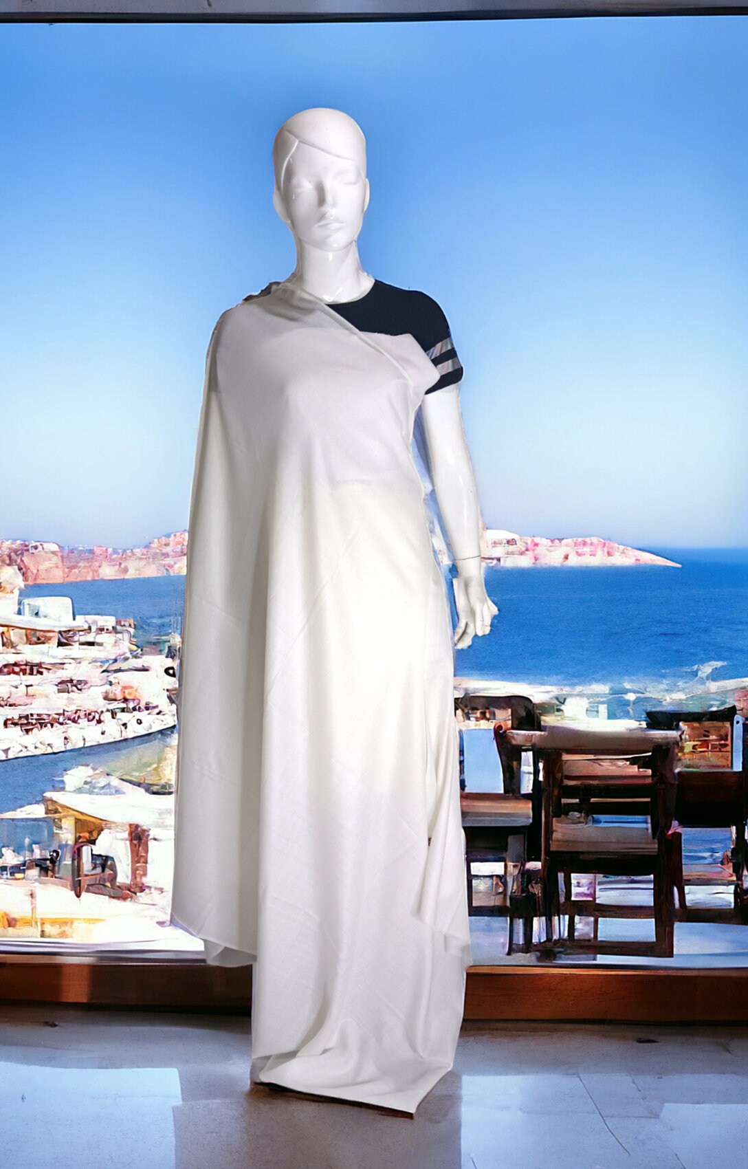 White 100 % Cashmere Pashmina Luxurious Hand woven Shawl/Scarf Unisex Travel Blanket Vintage Winter Outfit Lightweight Designer Neck Warmer