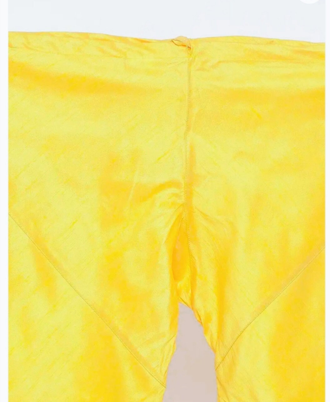 Yellow Silk Kurta Pajama Set for Men Traditional Attire Bollywood Inspired Outfit Comfortable Fabric Puja Wear Wedding Wear Party Wear